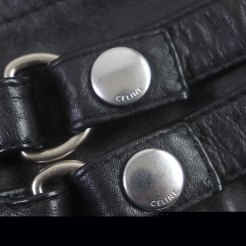 Celine 20SS 2e467297d Eddie Period Washed Calfskin Riders Jacket Black 48 Made