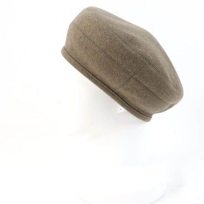 Hermes Saint Honore 100% Cashmere Rayon Beret With Serie Hardware Brown 58 With