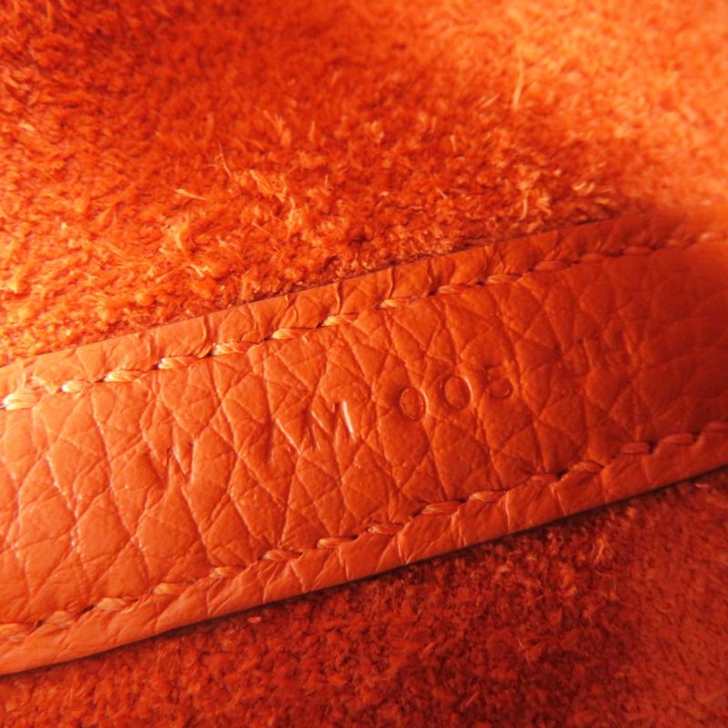 Hermes Picotin Lock PM Orange Minian Silver Hardware Taurillon Clemence