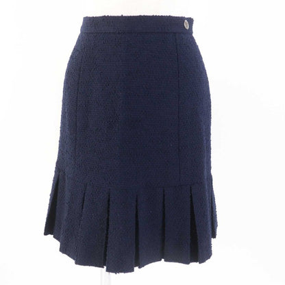 CHANEL Vintage 97A P09685 Wool Monochrome Tweed Setup With Coco Mark Plate