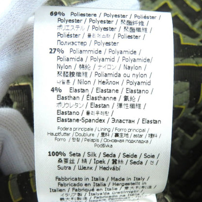 Fendace 22AW Fj7258 Fendi Versace 100% Silk FF Logo Baroque Pattern Mid Sleeve