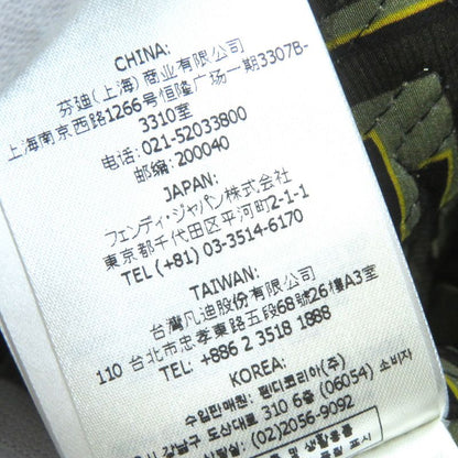 Fendace 22AW Fj7258 Fendi Versace 100% Silk FF Logo Baroque Pattern Mid Sleeve