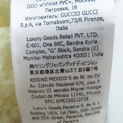 Gucci Adidas 717297 Cropped Long-sleeved Knit With Mohair Trefoil Buttons