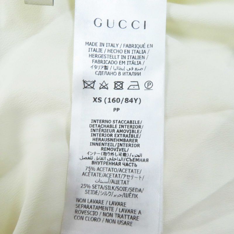 Gucci Adidas 717297 Cropped Long-sleeved Knit With Mohair Trefoil Buttons