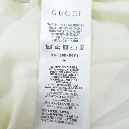 Gucci Adidas 717297 Cropped Long-sleeved Knit With Mohair Trefoil Buttons