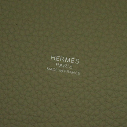 Hermes Picotin Lock PM 18 Beton Silver Hardware Taurillon Clemence Handbag