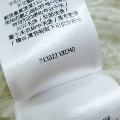 Gucci Adidas 713023 Mohair Trefoil Turtleneck Cropped Long Sleeve Knit White