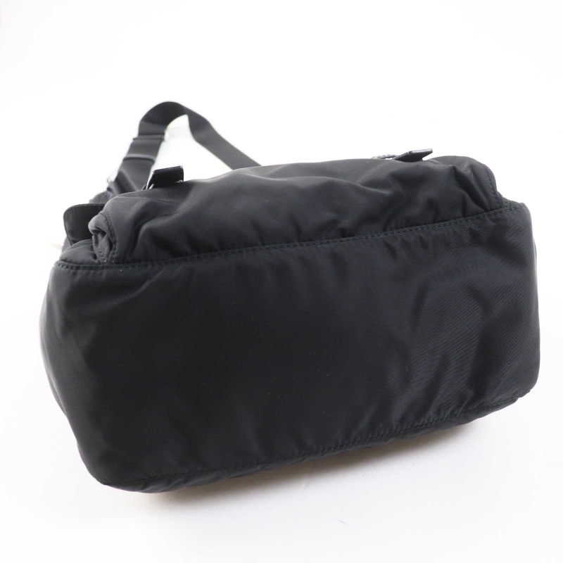 Prada 1bd953 Re-nylon Shoulder Bag With Pouch NERO Black Storage With Bag