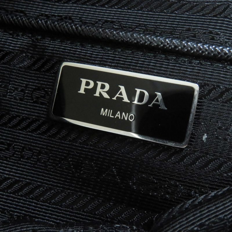 Prada 1bd953 Re-nylon Shoulder Bag With Pouch NERO Black Storage With Bag