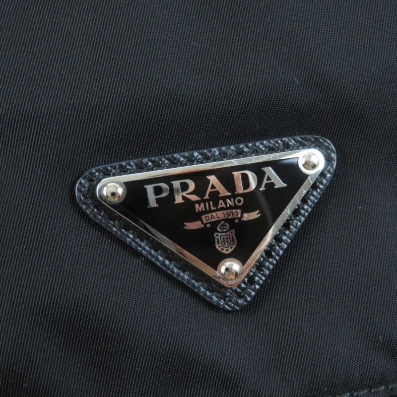 Prada 1bd953 Re-nylon Shoulder Bag With Pouch NERO Black Storage With Bag