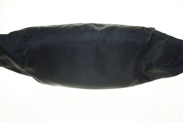 Prada Body Bag Black 2vl005 Waist Bag Nylon Triangle Plate [brand Vintage
