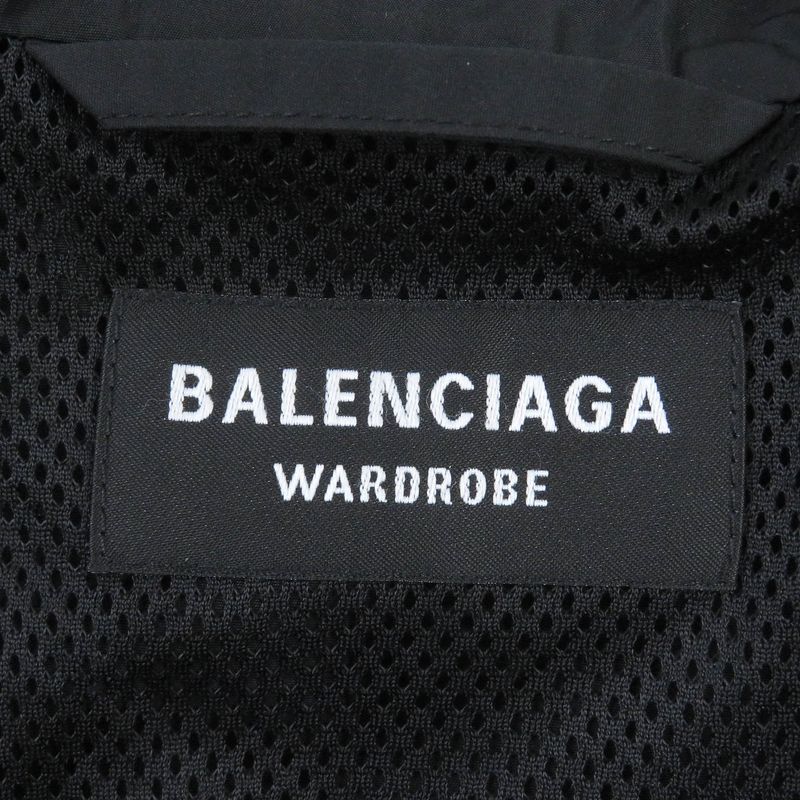 Balenciaga Wardrobe 2021 662984 Logo Embroidery FREE Back Print Nylon Jacket
