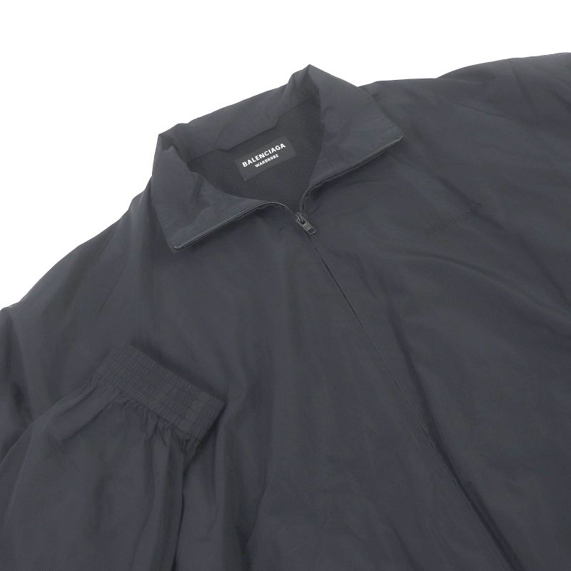 Balenciaga Wardrobe 2021 662984 Logo Embroidery FREE Back Print Nylon Jacket