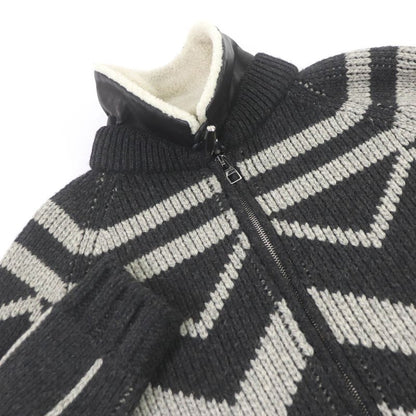 Louis Vuitton 13AW Camel 100% Collar Mouton Lamb Leather Use Karakoram Cowtin