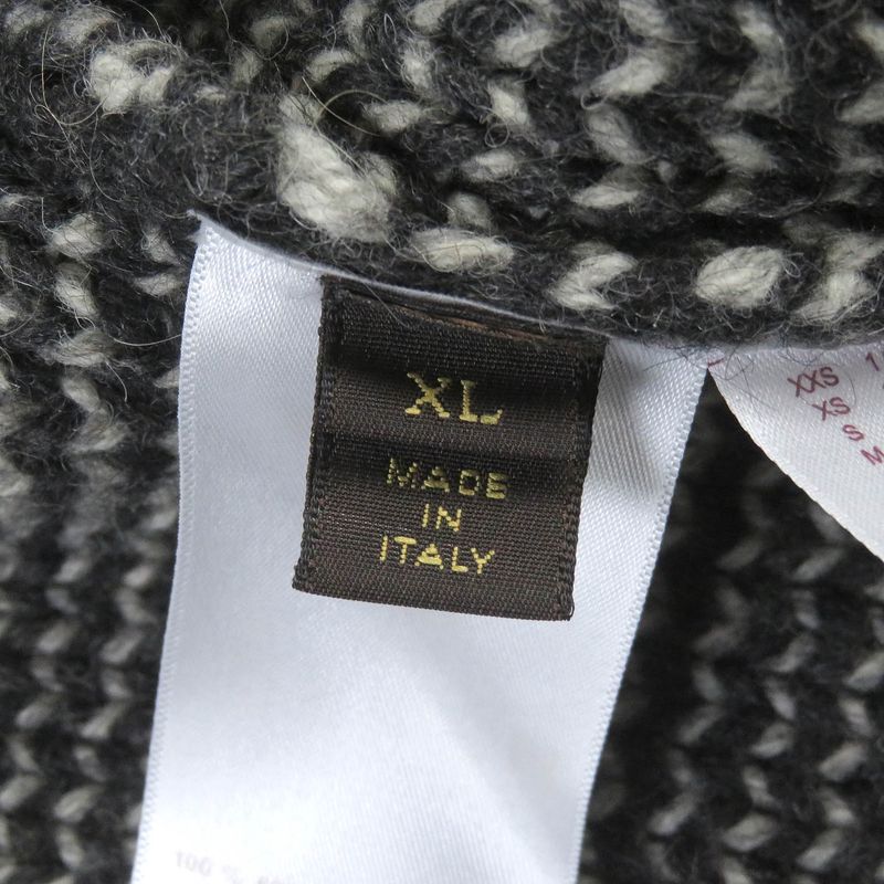 Louis Vuitton 13AW Camel 100% Collar Mouton Lamb Leather Use Karakoram Cowtin