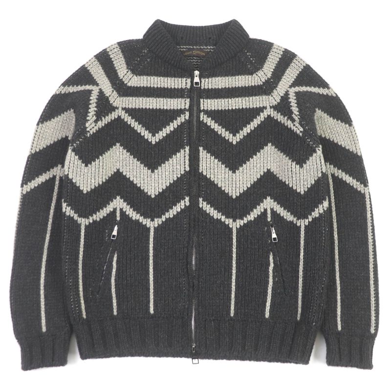 Louis Vuitton 13AW Camel 100% Collar Mouton Lamb Leather Use Karakoram Cowtin