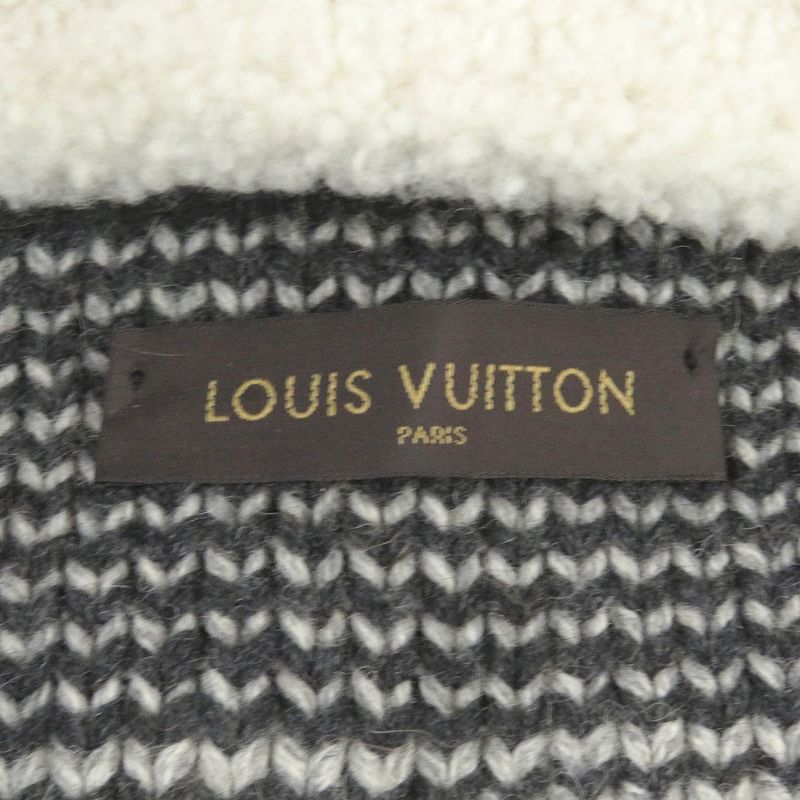 Louis Vuitton 13AW Camel 100% Collar Mouton Lamb Leather Use Karakoram Cowtin