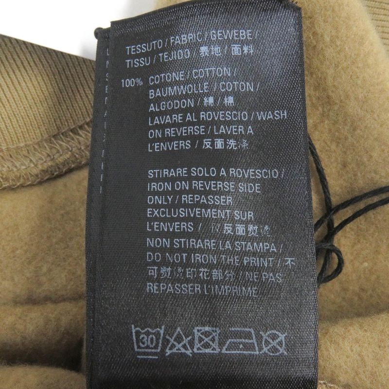 Balenciaga 22SS 600583 100% Cotton WFP Logo Print Pullover Hoodie Beige XS Made