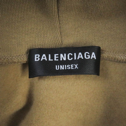 Balenciaga 22SS 600583 100% Cotton WFP Logo Print Pullover Hoodie Beige XS Made