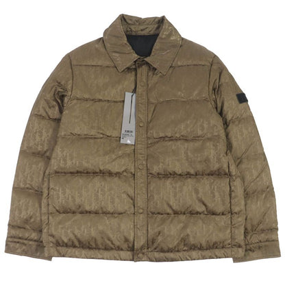 DIOR Homme 22AW 293c436a4462 Oblique Total Pattern Logo Patch WZIP Down Jacket