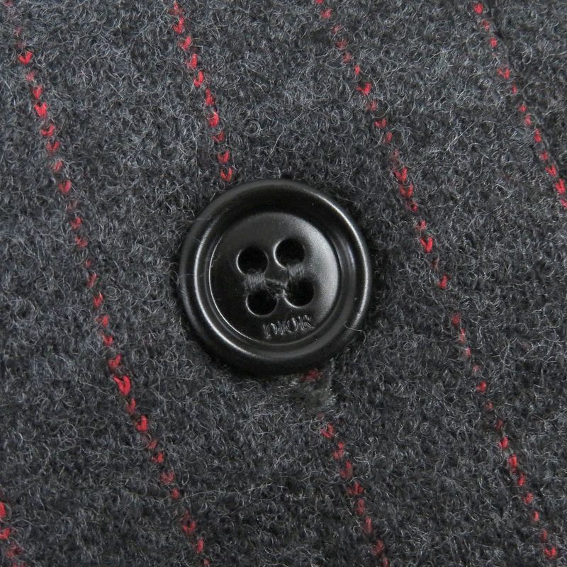 DIOR Homme 21AW 213j530a0663 Atelier Wool Cotton Stripe Short Sleeve Baseball