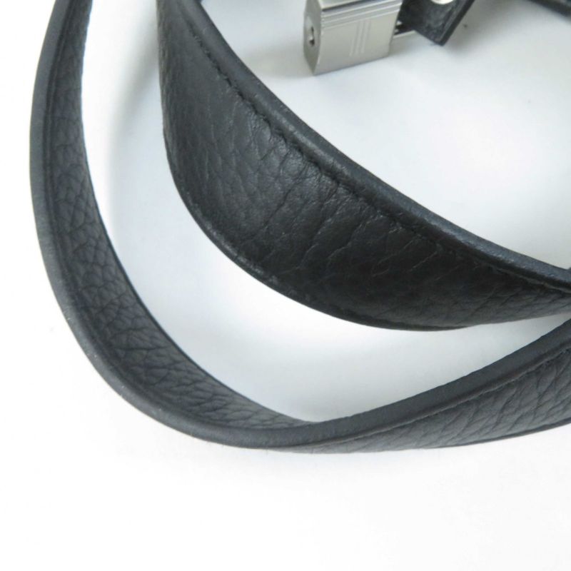 Hermes Picotin Lock MM 22 Silver Hardware Taurillon Clemence Handbag Black