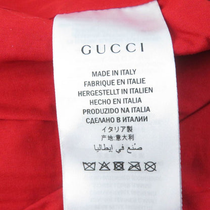 Gucci 19AW 519455 Lamb Skin Guccy Back Logo Bomber Jacket Gold 38 Made In Italy