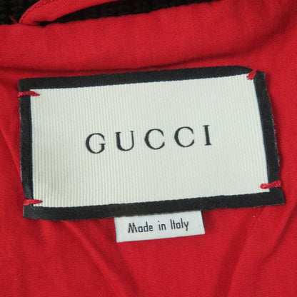 Gucci 19AW 519455 Lamb Skin Guccy Back Logo Bomber Jacket Gold 38 Made In Italy