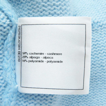 CHANEL P62193 19B Cashmere Alpaca Rhinestone Coco Button Shaggy Knit Cardigan