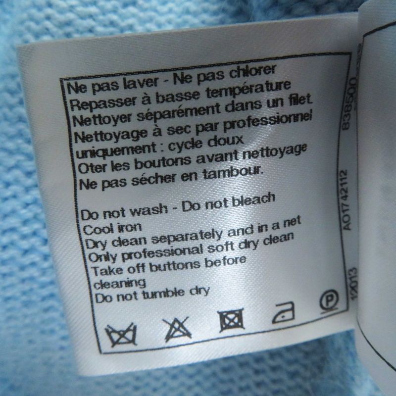 CHANEL P62193 19B Cashmere Alpaca Rhinestone Coco Button Shaggy Knit Cardigan