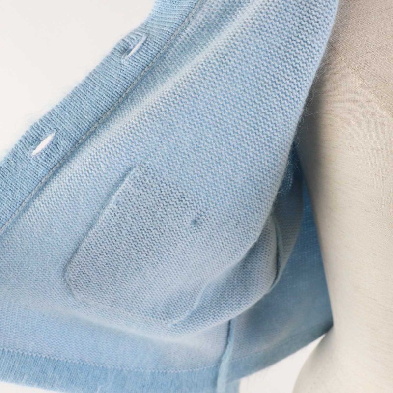 CHANEL P62193 19B Cashmere Alpaca Rhinestone Coco Button Shaggy Knit Cardigan