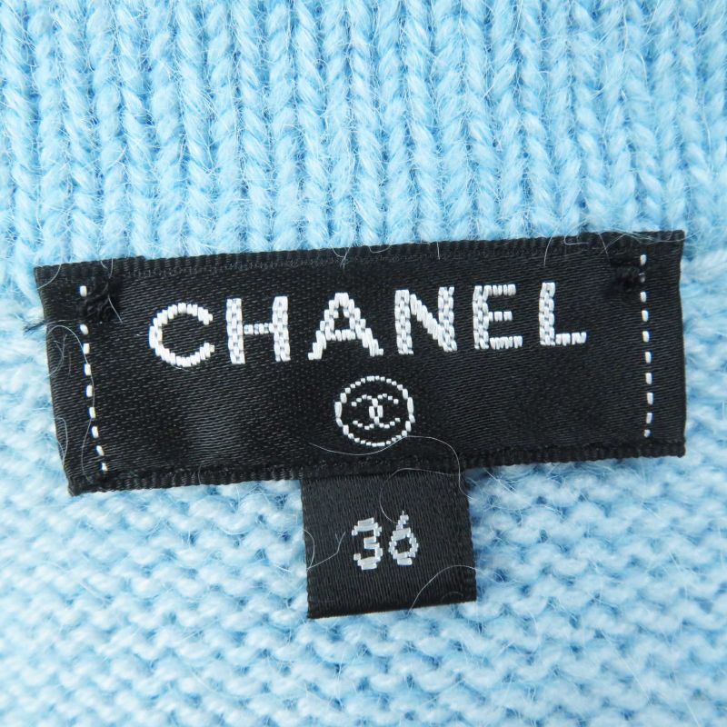 CHANEL P62193 19B Cashmere Alpaca Rhinestone Coco Button Shaggy Knit Cardigan