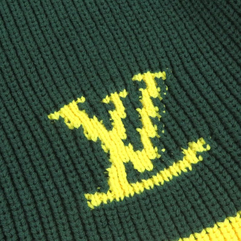 Louis Vuitton 21SS Jamaican Stripe Pullover LV Logo Long Sleeve Knit Sweater