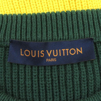Louis Vuitton 21SS Jamaican Stripe Pullover LV Logo Long Sleeve Knit Sweater