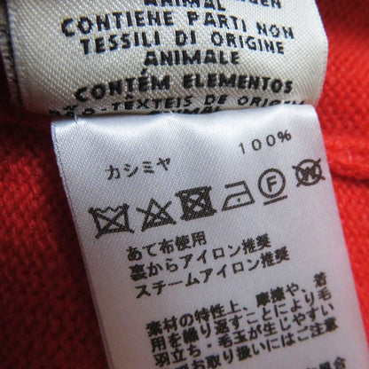 Hermes 20AW 100% Cashmere Serie Buttons Long Length Knitted Cardigan Orange 34
