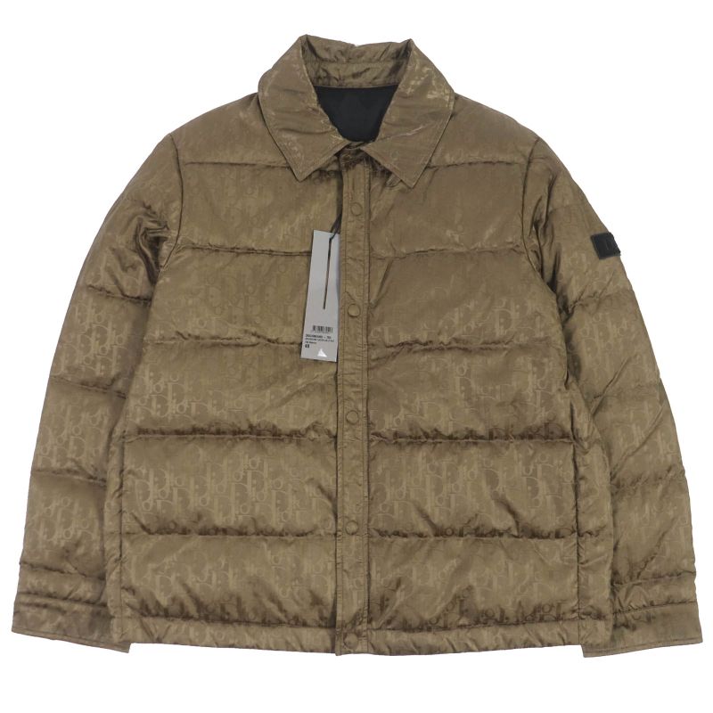 Dior Homme 22aw 293c436a4462 Oblique Total Pattern Logo Patch Wzip Down Jacket