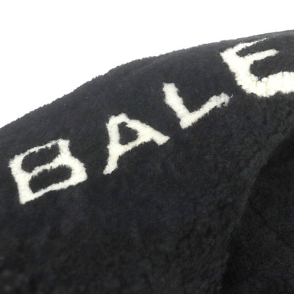 Balenciaga 17AW 436548 Bombardier Shearling Jacket Sheepskin Collar Logo