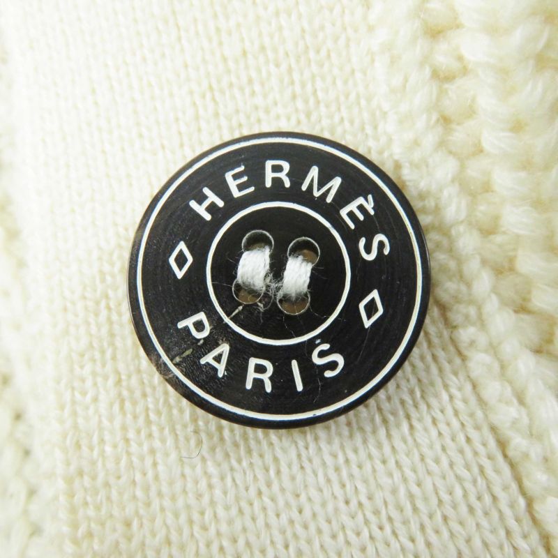 Hermes 23SS 3e2702d1 Cashmere Cotton Serie Button Long Sleeve Long Length