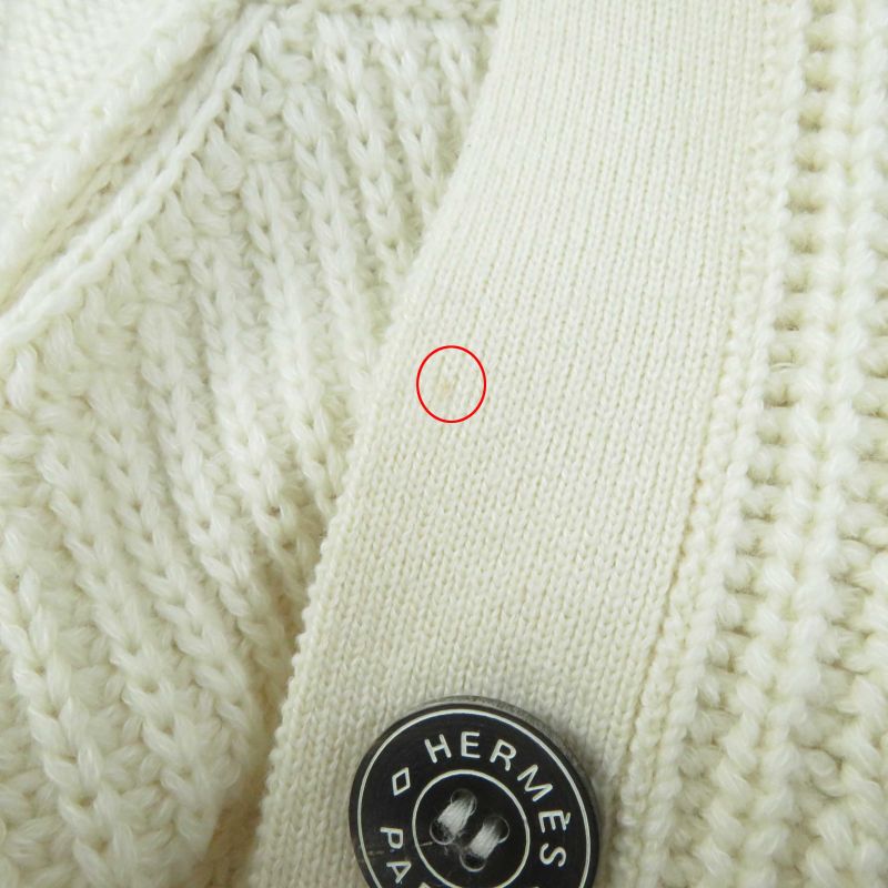 Hermes 23SS 3e2702d1 Cashmere Cotton Serie Button Long Sleeve Long Length