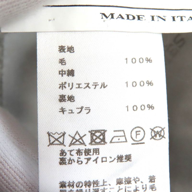 Hermes 2018 100% Wool Full Logo Lining Single Tailored Jacket With Padding Gray