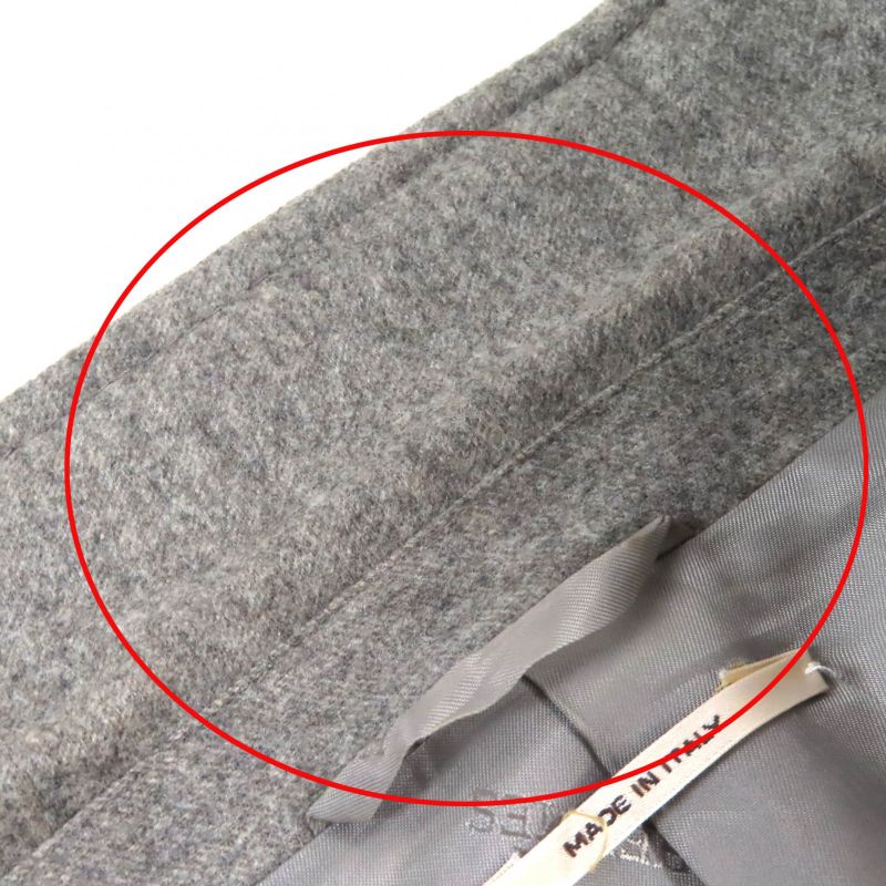 Hermes 2018 100% Wool Full Logo Lining Single Tailored Jacket With Padding Gray
