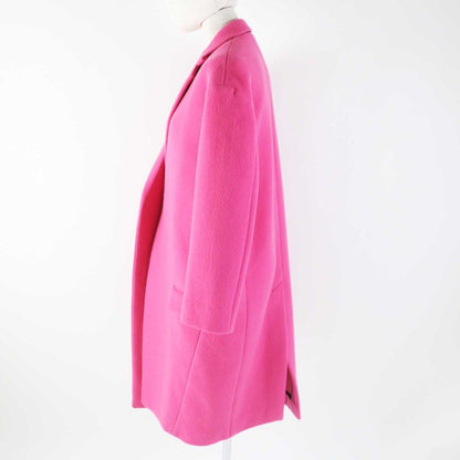 Celine 2 8h13/4903 Egg Crombie Coat 100% Cashmere 100% Silk Lining Rare Color