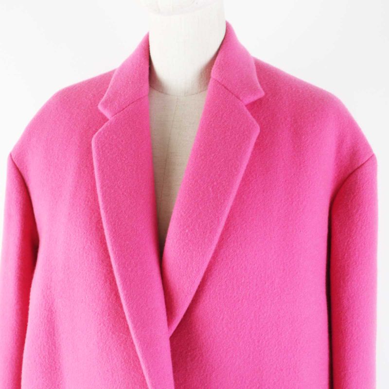 Celine 2 8h13/4903 Egg Crombie Coat 100% Cashmere 100% Silk Lining Rare Color