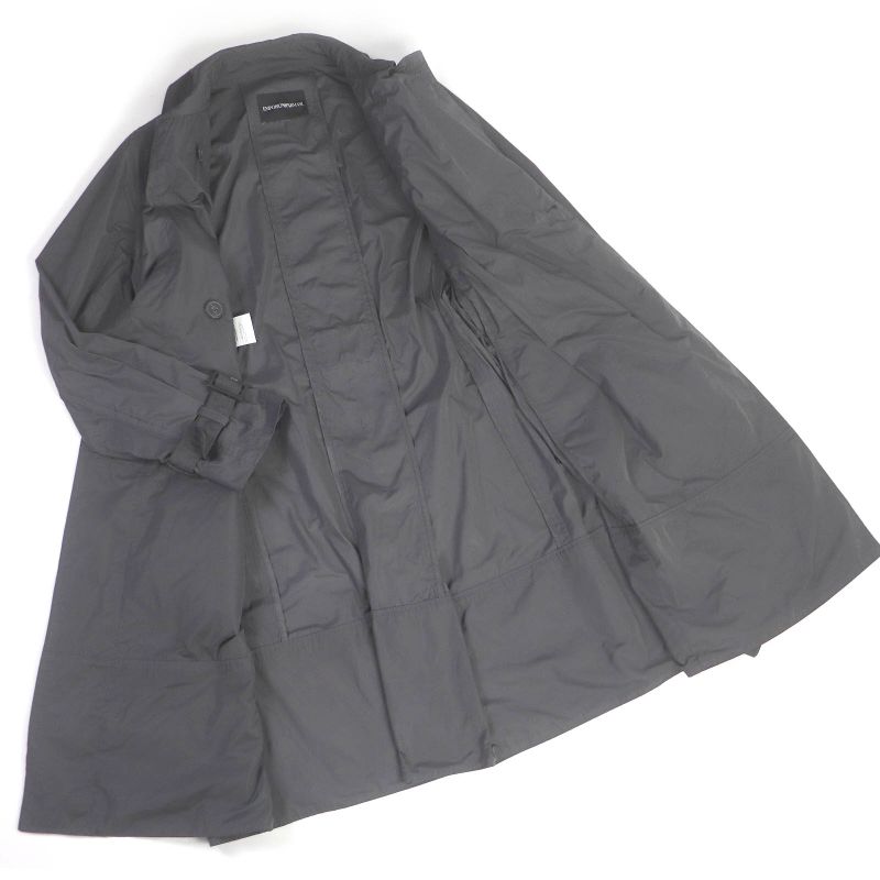 Emporio Armani Emporio Almaani 2020 Black Tag Spr Ring Coat Trench Coat