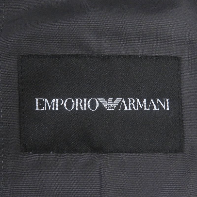 Emporio Armani Emporio Almaani 2020 Black Tag Spr Ring Coat Trench Coat