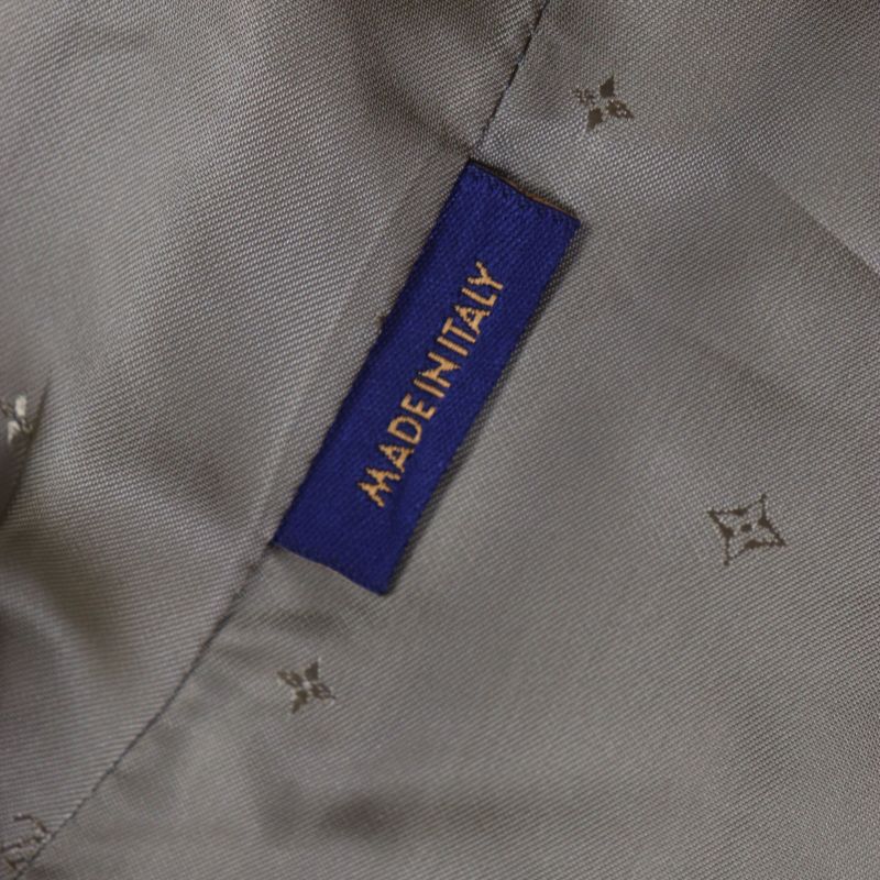  Louis Vuitton Hgc70e Plain Rainbow Poppy Dorothy Long Coat With Logo Buttons