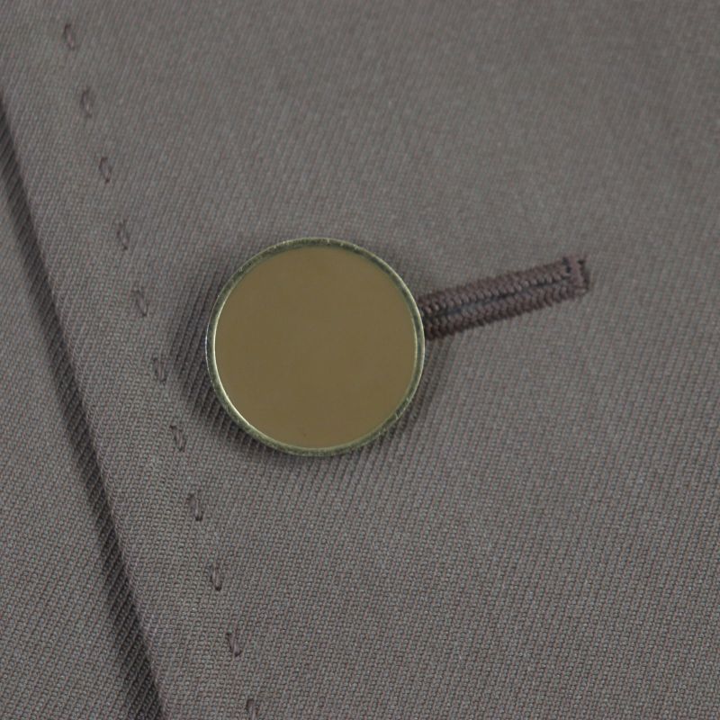  Louis Vuitton Hgc70e Plain Rainbow Poppy Dorothy Long Coat With Logo Buttons