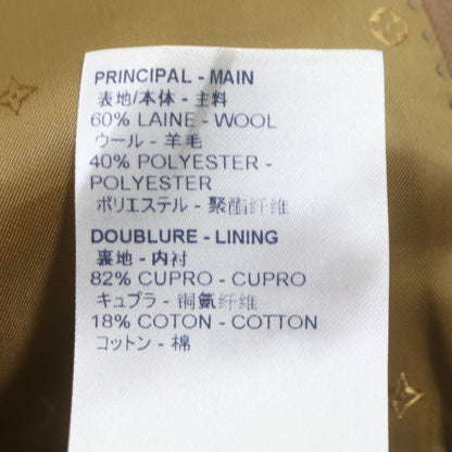  Louis Vuitton Hgc70e Plain Rainbow Poppy Dorothy Long Coat With Logo Buttons