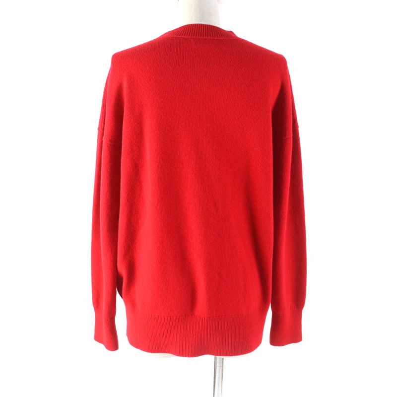 CHANEL P74231 100% Cashmere Coco Mark V-neck Long Sleeved Cardigan With Bijoux