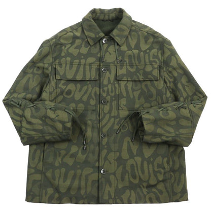 Louis Vuitton 23SS Hob02e LV Laced Wool Overshirt Lace Logo Hardware Logo